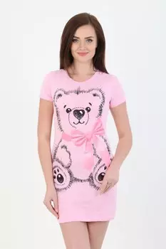 Туника трикотажная Миша (розовая)