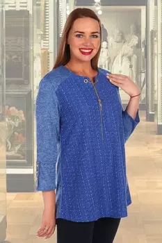 Туника трикотажная Молодость (голубая)