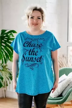 Туника трикотажная Моника (бирюзовая)