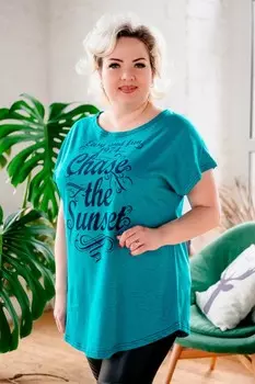 Туника трикотажная Моника (изумрудная)