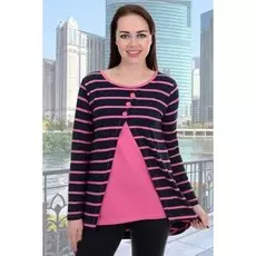 Туника трикотажная Натали (розовая)