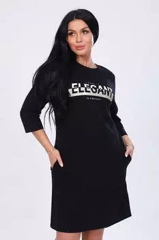 Туника трикотажная Наталя (черная)