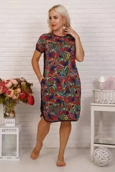 Туника трикотажная Никонора (красная)