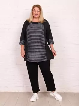 Туника трикотажная Нина (полоска) рр