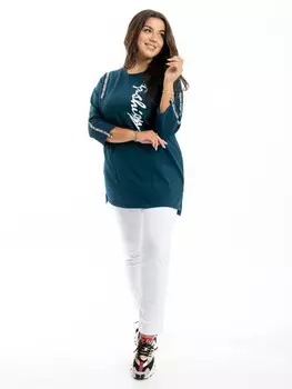 Туника трикотажная Ольга (морская волна)