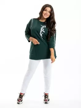 Туника трикотажная Ольга (зеленая)