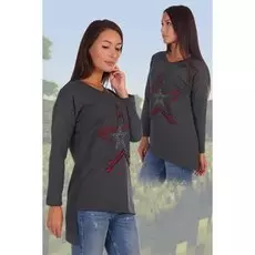 Туника трикотажная Пайман (темно-серая)