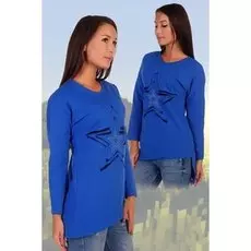 Туника трикотажная Пайман (васильковая)