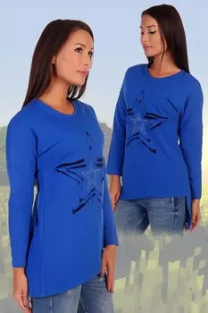 Туника трикотажная Пайман (васильковая) рр