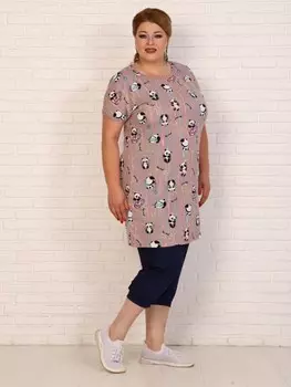 Туника трикотажная Панда