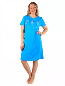 Туника трикотажная Паулина (васильковая)