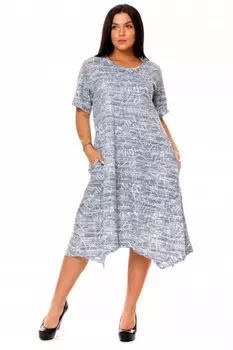 Туника трикотажная Пепита (серая)