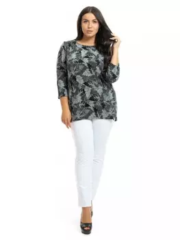 Туника трикотажная Петра (листья)