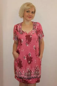 Туника трикотажная Плисент (бордовая) рр