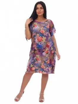 Туника трикотажная Премьера (цветы)