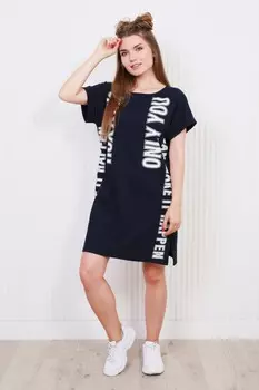 Туника трикотажная Реплика (темно-синяя)