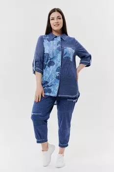 Туника трикотажная Рикардо (синяя) рр