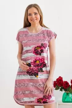 Туника трикотажная Розанна (брусничная)