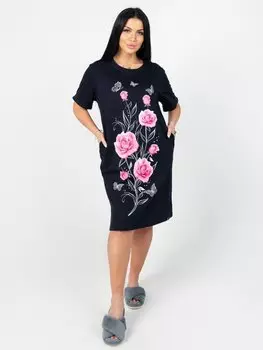 Туника трикотажная Розы