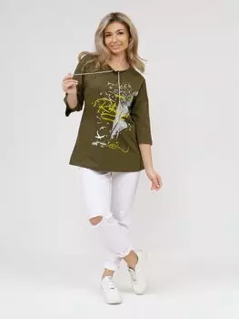 Туника трикотажная Ружена (хаки)