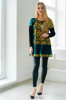 Туника трикотажная Селия (морская волна)