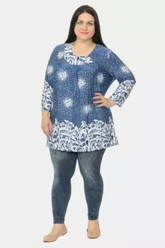 Туника трикотажная Северина (абстракция) рр