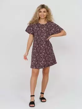 Туника трикотажная Шафиа (коричневая)