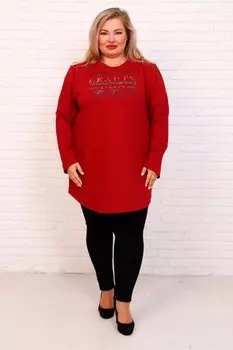 Туника трикотажная Шафран (бордовая)