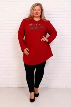 Туника трикотажная Шафран (бордовая) рр