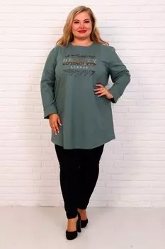 Туника трикотажная Шафран (зеленая) рр