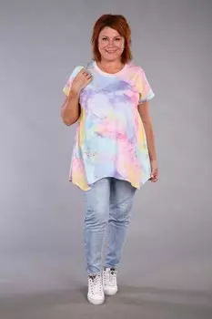 Туника трикотажная Шакира (голубая)