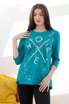 Туника трикотажная Шанс (изумрудная)
