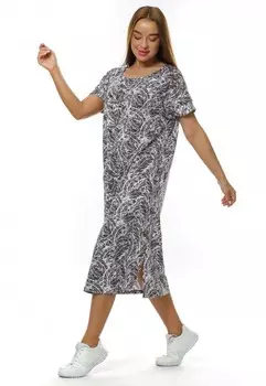 Туника трикотажная Шерон (листочки)