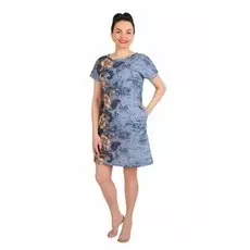 Туника трикотажная Симона (голубая)