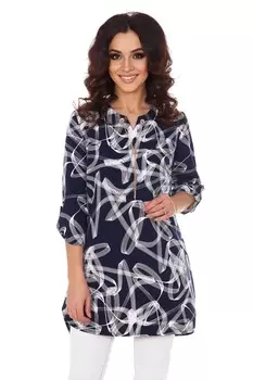 Туника трикотажная Симона (темно-синяя) рр