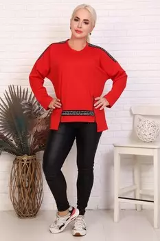 Туника трикотажная Софа (красная)