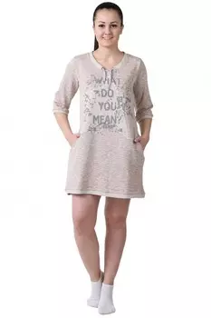 Туника трикотажная Стар (бежевая)