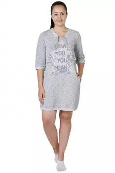 Туника трикотажная Стар (серая)