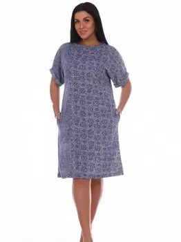 Туника трикотажная Света (джинс) от