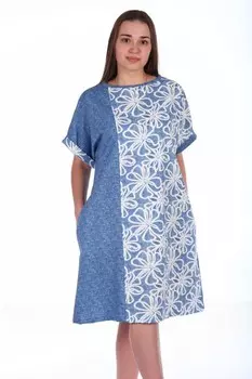 Туника трикотажная Света (голубая)