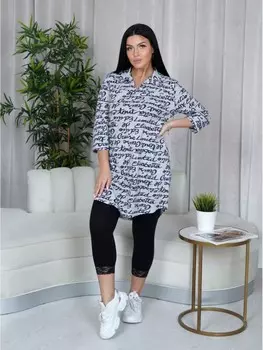 Туника трикотажная Тэффи (буквы) от