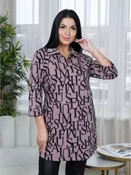 Туника трикотажная Тэффи (кофе)