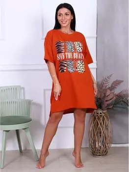 Туника трикотажная Тахмина (терракотовый)