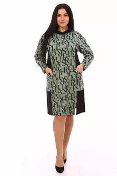 Туника трикотажная Тоня (оливковая) рр