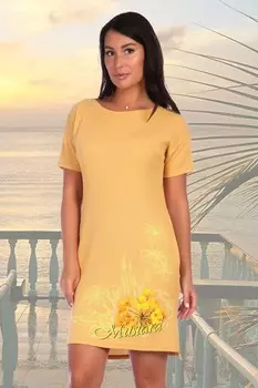 Туника трикотажная Увертюра (горчичная) рр