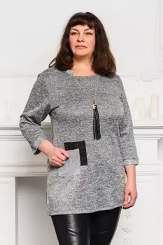 Туника трикотажная Верона (темно-серая)