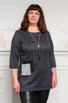 Туника трикотажная Верона (темно-синяя)