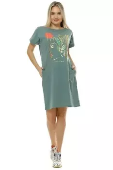 Туника трикотажная Вилу (зеленая)