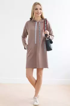 Туника трикотажная Владилена (кофейная)