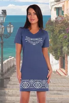 Туника трикотажная Заклинание (индиго)